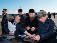 "ОМ": На охрану Кадырова и его семьи за 5 лет потратили 1 млрд рублей из бюджета Рамзан Кадыров на планируемом месте строительства новой автомагистрали, март 2021 года