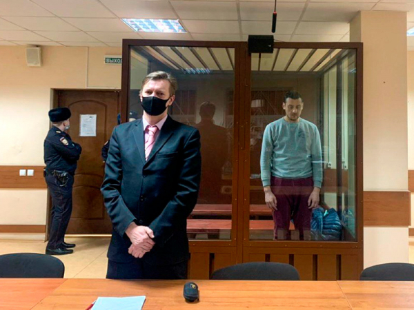 В Москве бизнесмен получил два года колонии по делу о применении насилия к нацгвардейцу на акции 23 января Тимур Салихов, 27 января 2021 года