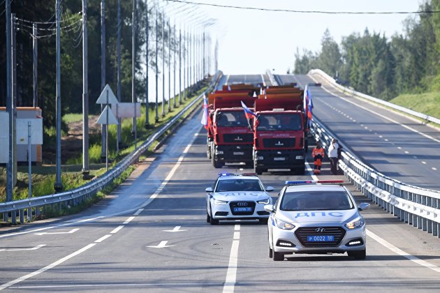 Путин открыл движение по заключительному участку ЦКАД - Транспорт Путин открыл движение по заключительному участку ЦКАД - Транспорт