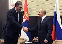 Путин и Вучич отметили работу по поставкам газа в Сербию - Газ Вучич и Путин