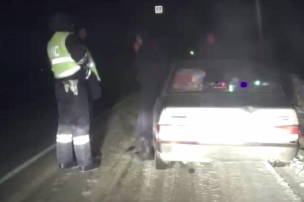 Полицейские спасли семью из машины, сломавшейся на трассе под Новосибирском Полицейские спасли семью из машины, сломавшейся на трассе под Новосибирском